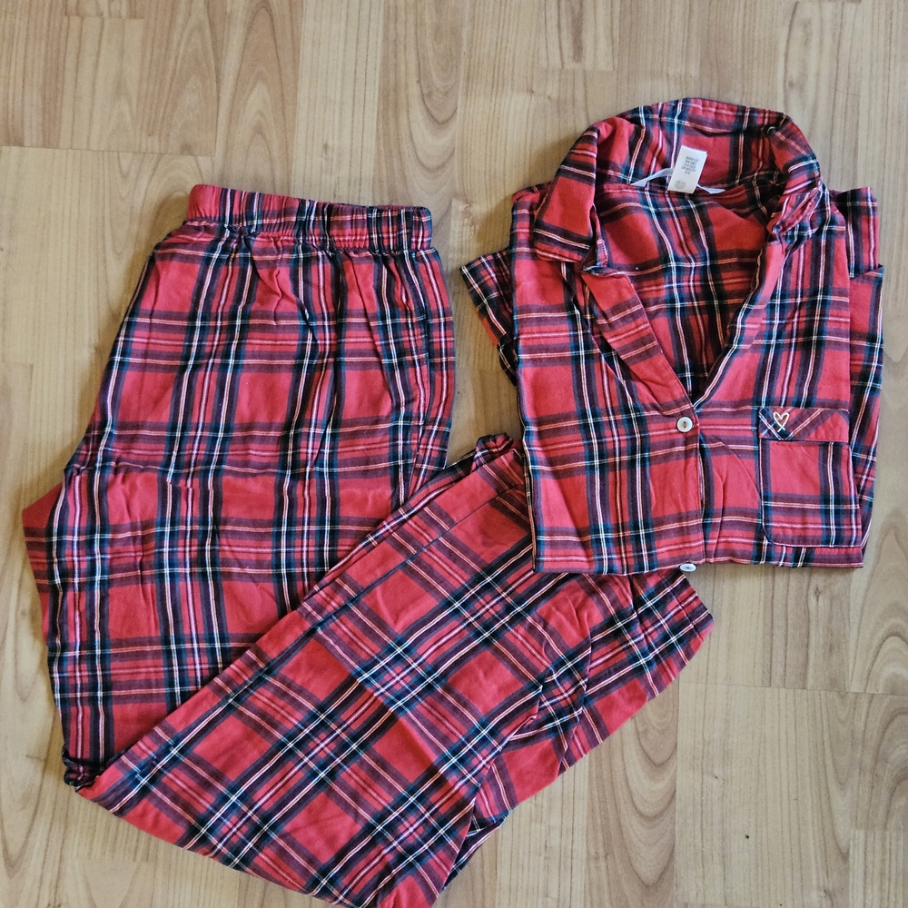 Victoria's Secret Plaid Pajama Set